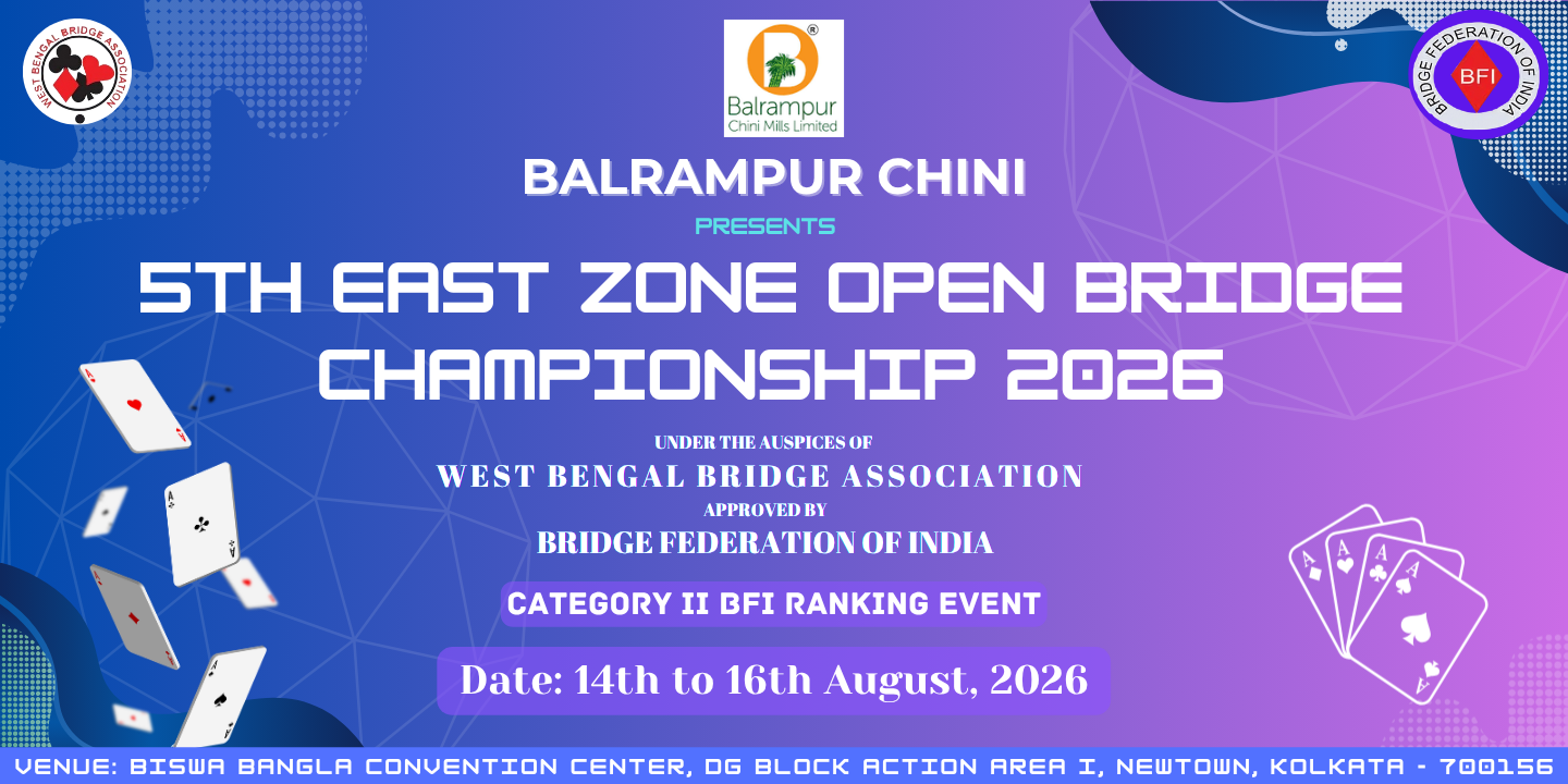 5th Balrampur Chini East Zone Open Bridge Championship 2026